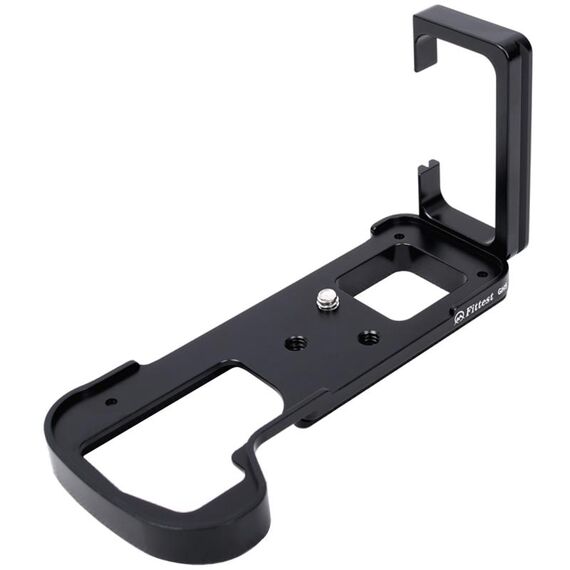 PIÙ FITTEST LB-GH5 Scatto verticale Supporto base per staffa a piastra a sgancio rapido per fotocamera Panasonic LUMIX GH5 Testa a sfera in metallo (nero)