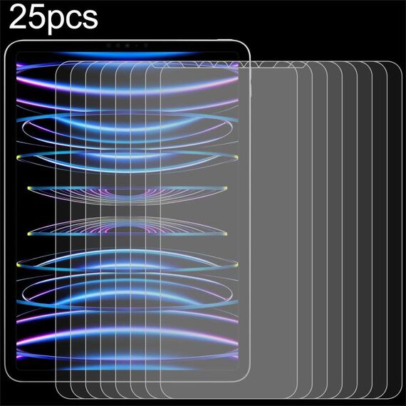 Per iPad Pro 12.9 2022-2018 25 pezzi 0,26 mm 9H 2,5D pellicola in vetro temperato antideflagrante