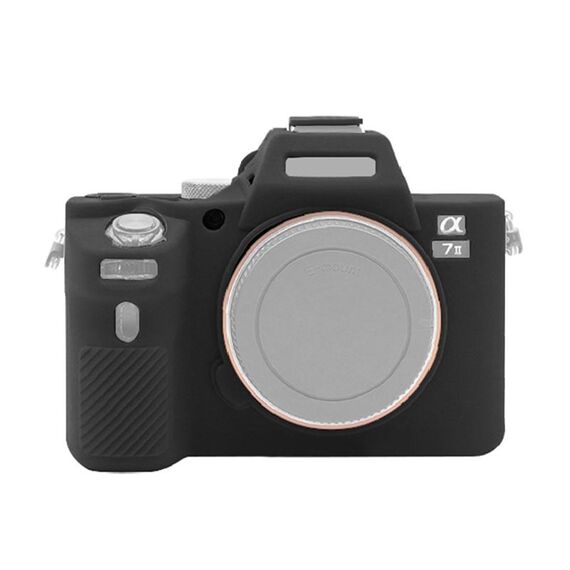 Custodia protettiva in silicone morbido PULUZ per SONY ILCE-7MII / 7SMII / 7RMII (nero)