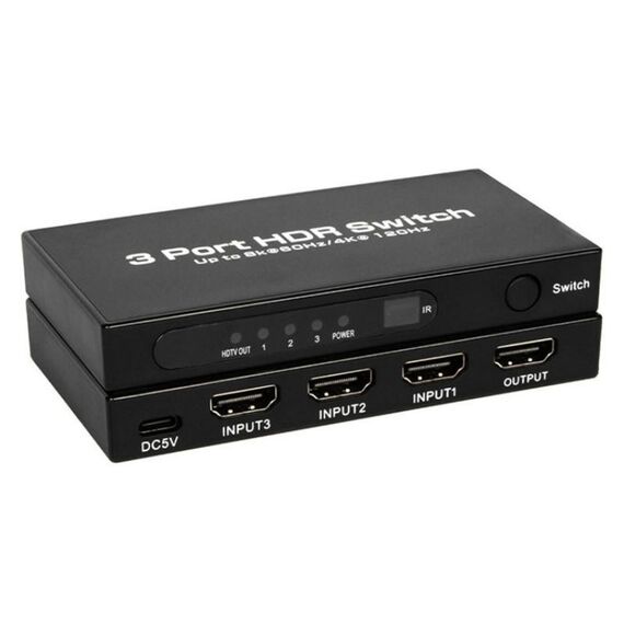 Q8-3 per console di gioco PC TV Box Ultra sottile 3x1 HDMI 2.1 Switch Adattatore 8K 60Hz
