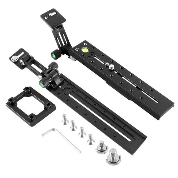 BEXIN VR-220 220mm Lunghezza in lega di alluminio Piatto di rilascio rapido esteso per Manfrotto / Sachtler (nero)