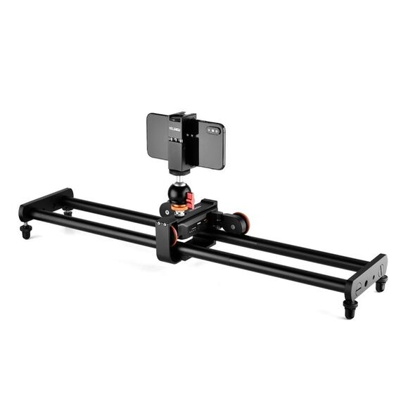 YELANGU L60E 60CM Slide Rail Track + L4 Dolly video a 3 ruote con pc142 plettro e palla