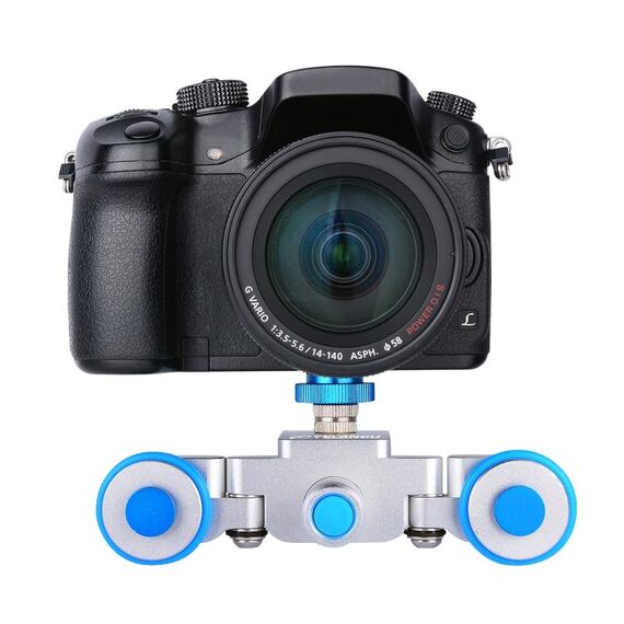 Ruote di fotocamera Yelangu L3 Auto per scorrimento per binari elettrici automatici, carico: 6 kg (blu)
