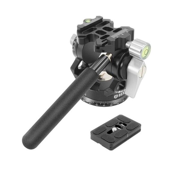 BEXIN DT-02S/S 2D 360 gradi Panorama Heavy Duty azione treppiede testa di trascinamento fluido con piastra a sgancio rapido