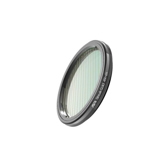 Filtro dell'obiettivo della fotocamera da disegno a stella JSR, dimensioni: 49mm (striscia oro)