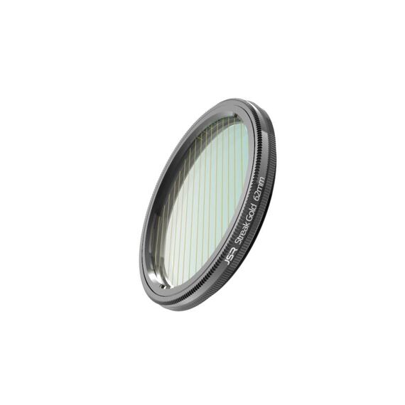 Filtro dell'obiettivo della fotocamera da disegno a stella JSR, dimensioni: 62 mm (striscia oro)