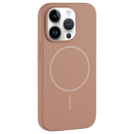 Per iPhone 13 Pro Custodia per telefono in silicone liquido MagSafe con foro grande per fotocamera e copertura totale (oro)