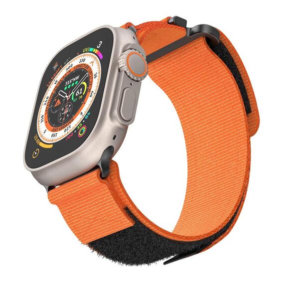 Per Apple Watch 42mm / 41mm / 40mm / 38mm Kalebol Simple Cinturino in nylon a due sezioni (arancione)