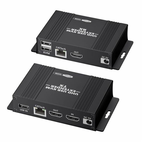 D5-2/D6-2 Trasmettitore Ricevitore Audio Video HDMI KVM Extender 4K HDMI a RJ45 LAN, Spina: Spina USA