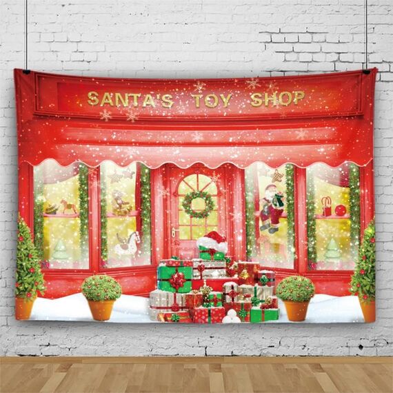150 x 100 cm Pelle di pesca Natale Fotografia Sfondo Panno Decorazione della stanza delle feste, Stile: 4