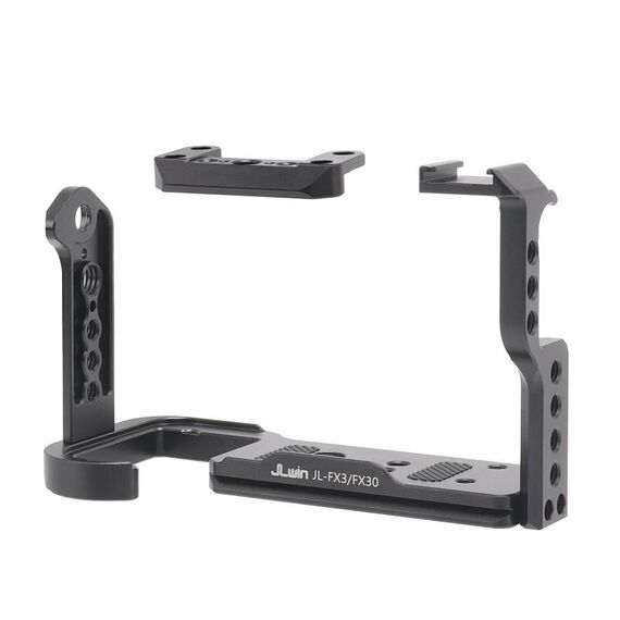 Per Sony FX30 FX3 Camera JLWIN Protezione Cage Stabilizzatore Rig, Spec: Gabbia per conigli + Pannello superiore