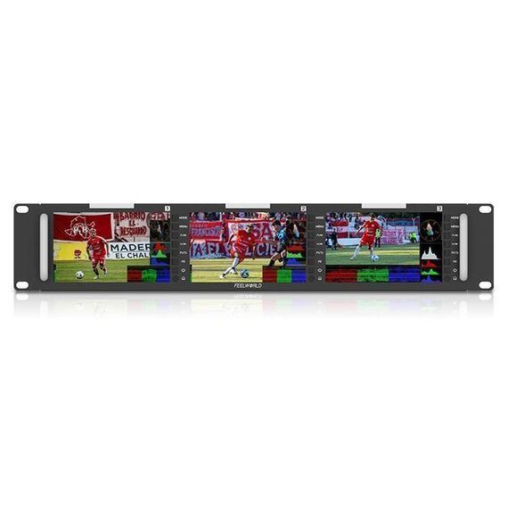 FEELWORLD T51 PLUS-H Monitor Rackmount 2RU da 5,5 pollici, Monitor AV Full HD 4K HDMI SDI (spina UE)