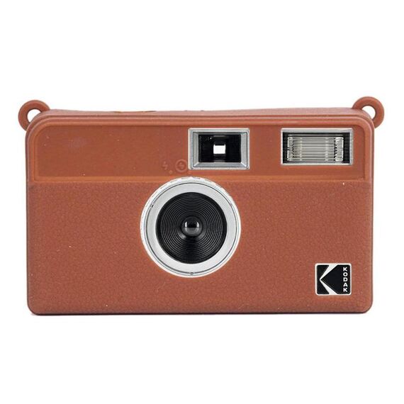 Custodia protettiva in silicone morbido con texture litchi per Kodak EKTAR H35 (marrone)