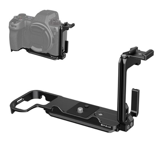 Per Nikon Z6III PULUZ 1/4 pollice Vertical Shoot Quick Release L Plate Bracket Base Holder (Nero)