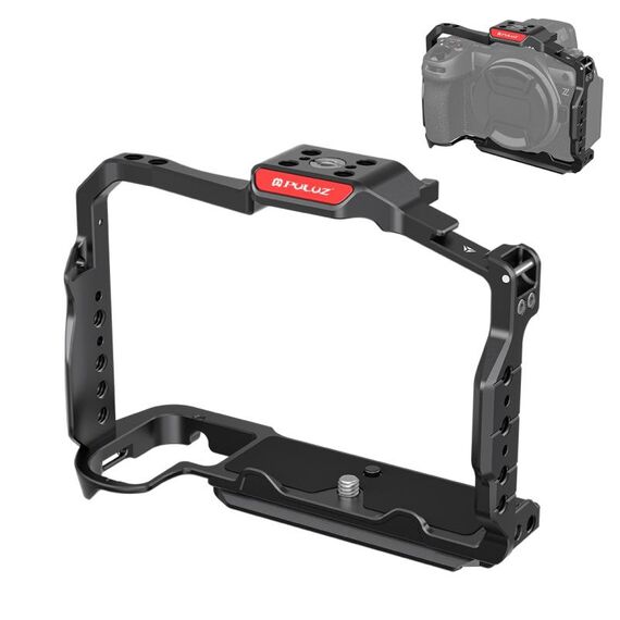 Per Nikon Z6III PULUZ Metal Camera Cage Stabilizer Rig (Nero)