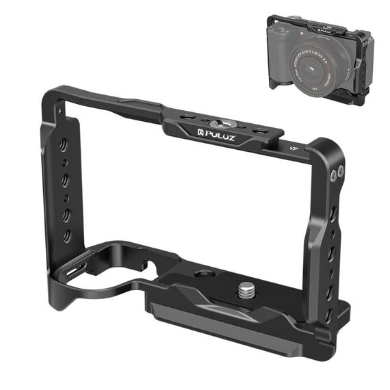 Per Sony ZV-E10 II PULUZ Metal Camera Cage Stabilizer Rig (Nero)