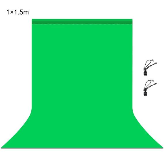 PULUZ 1m x 1.5m Sfondo fotografico Sfondo per studio fotografico Sfondo in tessuto (verde)