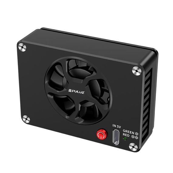 Radiatore a semiconduttore con ventola di raffreddamento per fotocamera PULUZ per fotocamere Sony / Canon / FUJIFILM / Nikon (Nero)