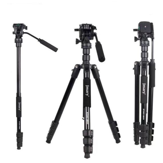 Supporto per fotocamera JMARY KT285+NB50 Treppiede per fotocamera in lega di alluminio ad altezza estensibile