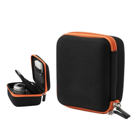 Cwatcun D156 Borsa portaoggetti portatile grande Borsa per fotocamera rigida Microslice piccola (nera)