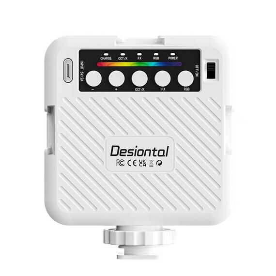 Desiontal X1 Luce di riempimento per streaming live per telefono cellulare RGB portatile (bianca)