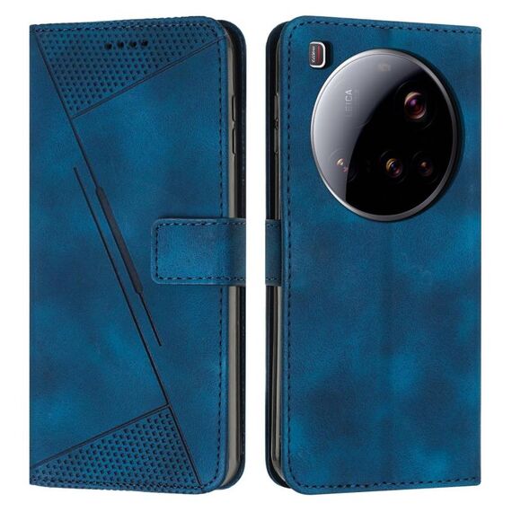Per Xiaomi 15 Ultra Dream Triangle Custodia in pelle per telefono con cordino (blu)