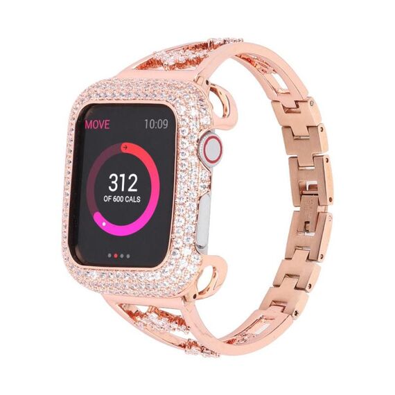 Per Apple Watch 42mm / 41mm / 40mm / 38mm Cinturino per orologio Kalebol Zirconia (oro)