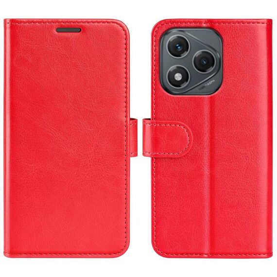 Custodia per telefono in pelle con flip orizzontale Texture R64 per Honor 400 Lite (rosso)
