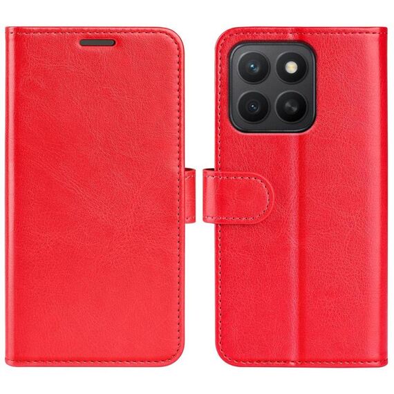 Per Honor X8c 4G R64 Texture Custodia in pelle orizzontale Flip Phone (rosso)