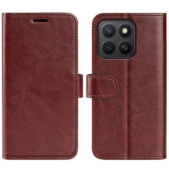 Per Honor X8c 4G R64 Texture Custodia in pelle orizzontale Flip Phone (marrone)