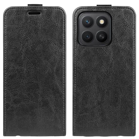 Per Honor X8c 4G R64 Texture Custodia per telefono in pelle con flip verticale singolo (nero)