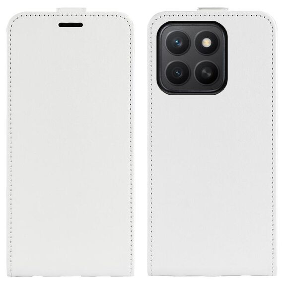 Per Honor X8c 4G R64 Texture Custodia per telefono in pelle con flip verticale singolo (bianco)