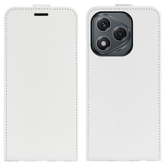 Custodia per telefono in pelle con flip verticale singolo per Honor 400 Lite R64 (bianca)