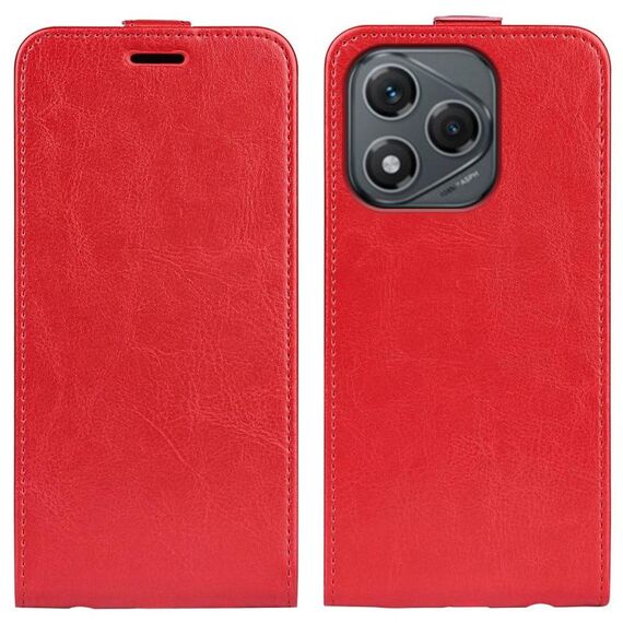 Custodia per telefono in pelle con flip verticale singolo per Honor 400 Lite R64 (rosso)
