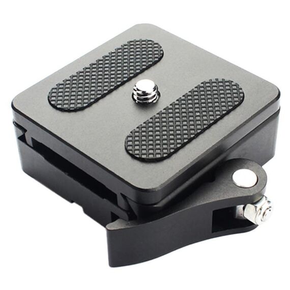 Kit piastra e morsetto a sgancio rapido per fotocamera P50 con filettatura da 3/8 di pollice per stabilizzatori, treppiedi, monopiedi, cursori