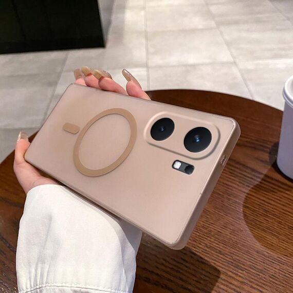 Per vivo iQOO Neo9 Fine Hole Ice Fog MagSafe PC Phone Case (oro)