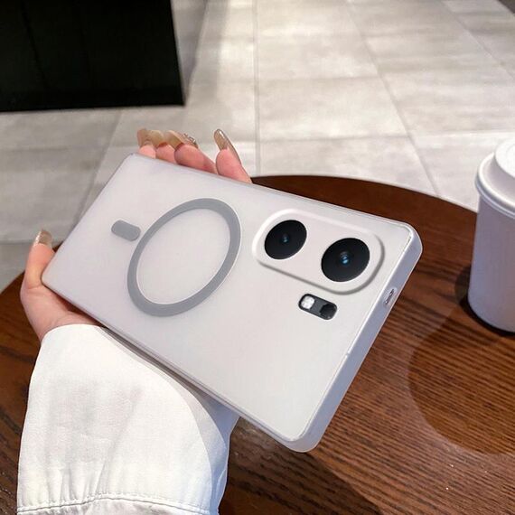 Per vivo iQOO Neo9 Fine Hole Ice Fog MagSafe PC Phone Case (grigio titanio)