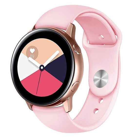 Cinturino per orologio in silicone con fibbia inversa universale Kalebol da 18 mm (rosa)