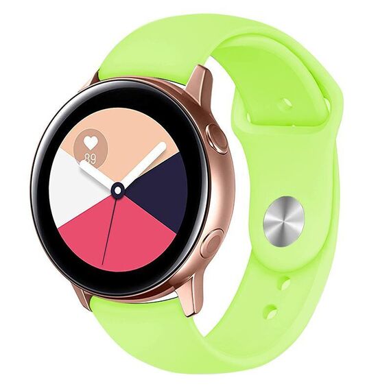 Cinturino per orologio in silicone con fibbia inversa universale Kalebol da 20 mm (verde chiaro)