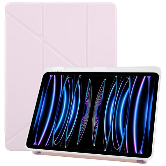 Per iPad Pro 11 2022/2021 ZGA Genre Series Custodia per tablet in pelle con cerniera a Y e slot per penna (rosa)