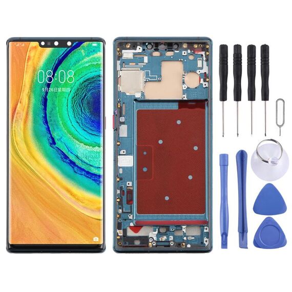 Per Huawei Mate 30 Pro TFT LCD Screen Digitizer Assembly completo con telaio, non supporta l'identificazione delle impronte digitali (verde)