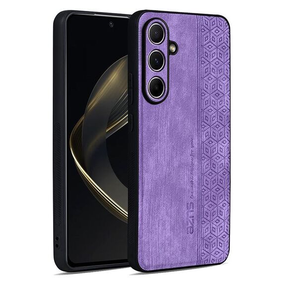 Per Samsung Galaxy A36 5G AZNS Custodia per telefono con effetto pelle in rilievo 3D (viola)