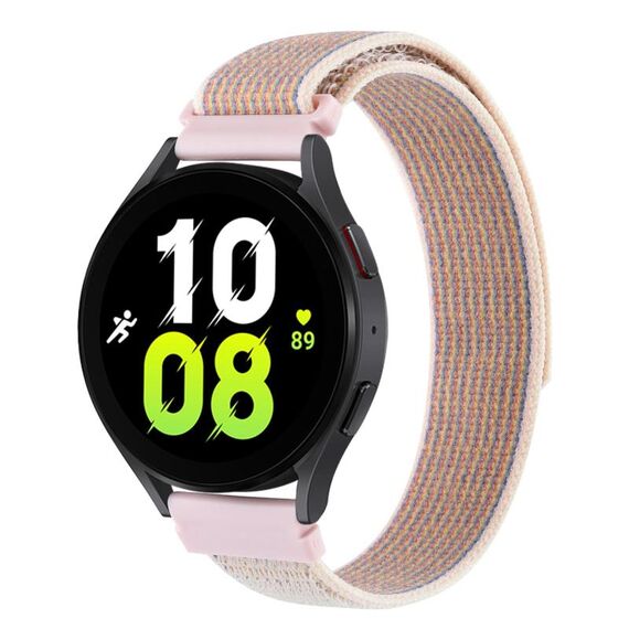 Cinturino per orologio con chiusura ad anello in nylon universale Kalebol da 20 mm (rosa)
