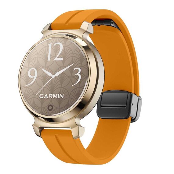 Per Garmin Lily 2 14mm Kalebol Cinturino in silicone con fibbia magnetica (giallo)