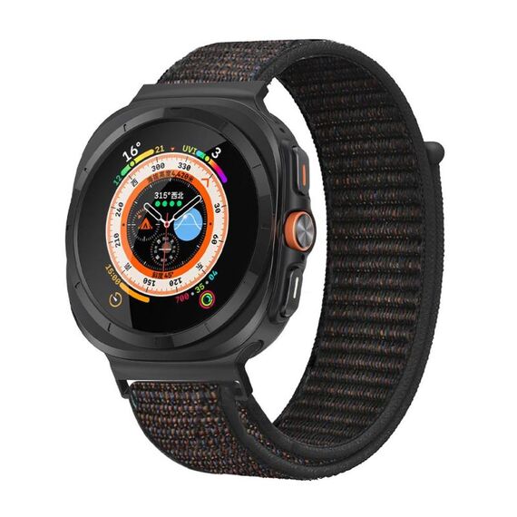 Per Samsung Galaxy Watch Ultra 47mm Kalebol Quick Release Nylon Braided Watch Band (Crape)