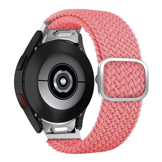 Per Samsung Galaxy Watch 7/6/5/4 Kalebol Eight Buckle Nylon Braided Watch Band (Rosa)