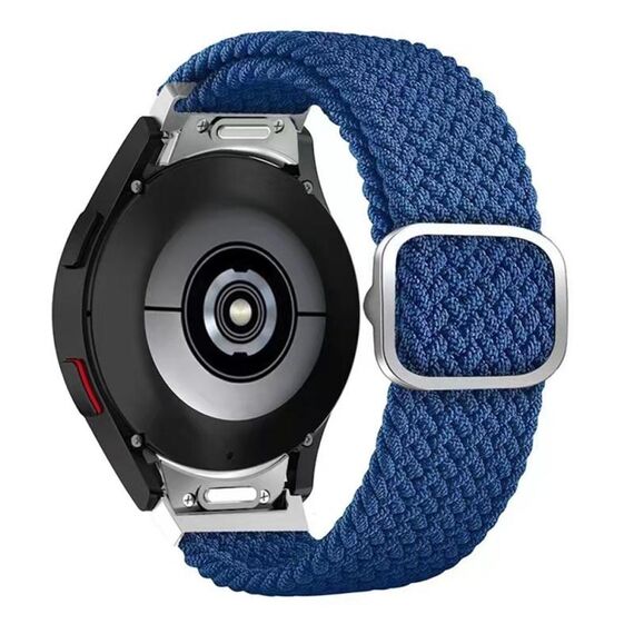 Per Samsung Galaxy Watch 7/6/5/4 Kalebol Eight Buckle Nylon Braided Watch Band (blu freddo)