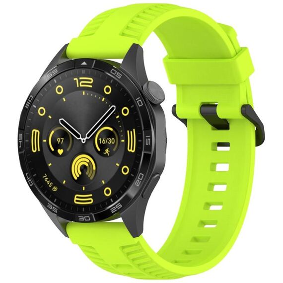 Cinturino per orologio in silicone con fibbia nera Kalebol da 22 mm (lime)
