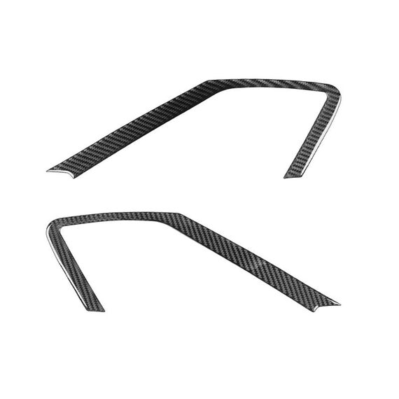 Per Chevrolet Corvette C8 2 pezzi/set adesivo per cornice altoparlante portiera auto (nero)