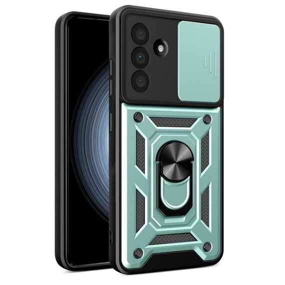 Per Samsung Galaxy A36 5G Custodia per fotocamera scorrevole TPU+PC (verde)